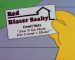 Lionel Hutz Red Blazer Realty Business Card (The Simpsons)